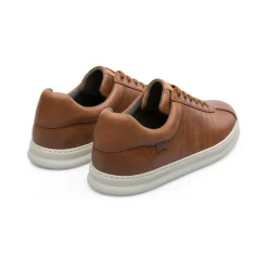 Baskets Runner marron en cuir