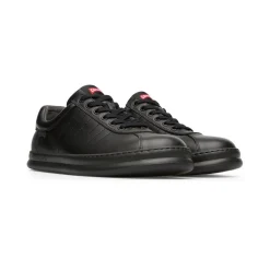 Baskets Runner noir en cuir