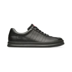 Baskets Runner noir en cuir