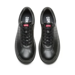 Baskets Runner noir en cuir