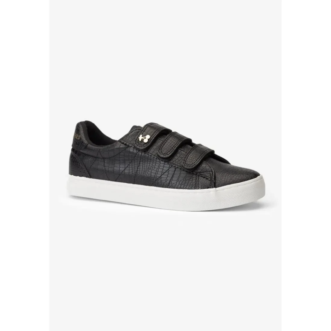 Baskets Vic noires effet python