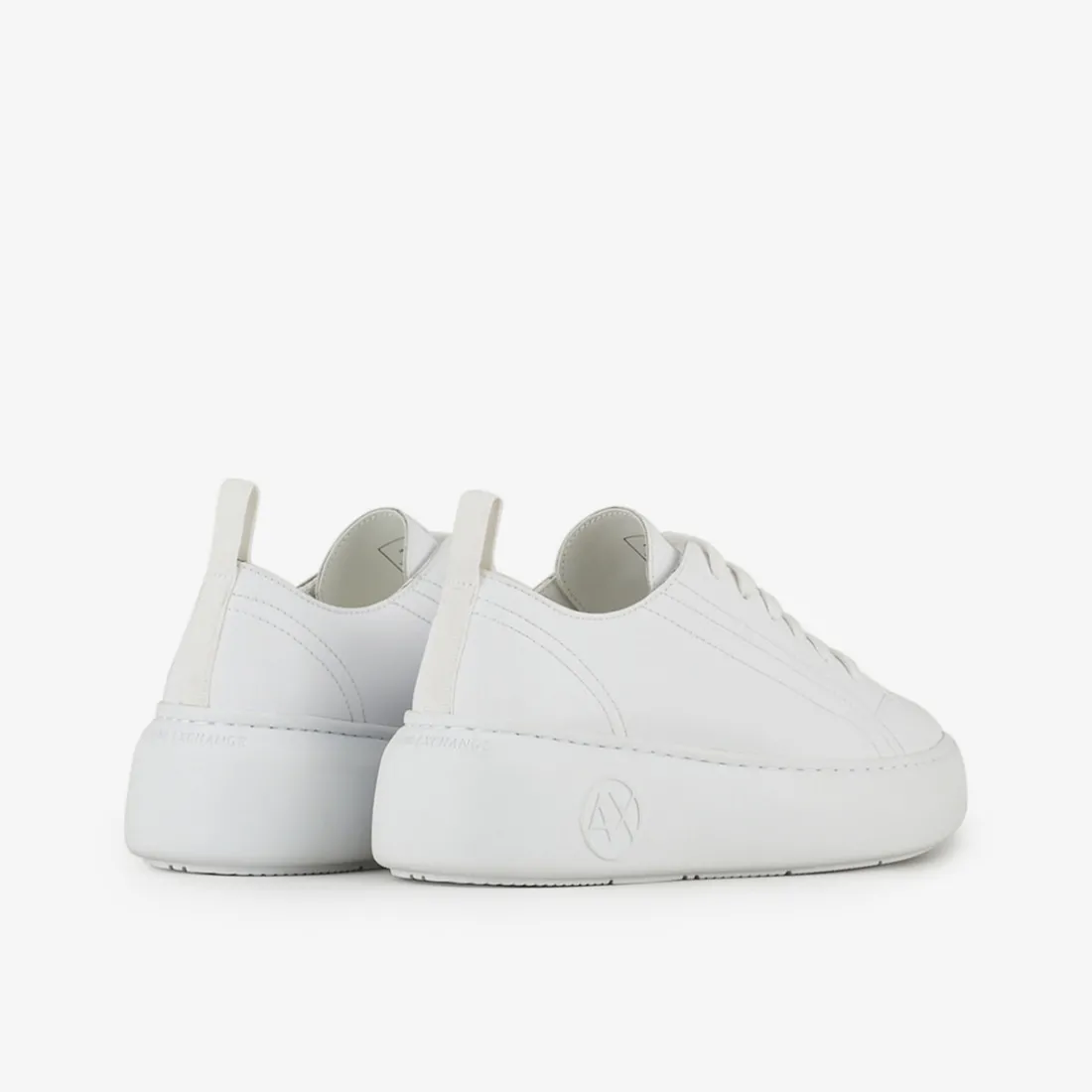 Basktets femme en cuir blanc