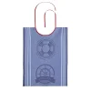 Bavoir imprimé en jacquard de coton, NAUTIQUE Bleu