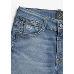 Bermuda garçon, Jogg Lo bleu délavé en coton