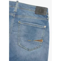 Bermuda garçon, Jogg Lo bleu clair délavé en coton