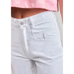 Bermuda short en jeans fille THILO blanc Léna Xena