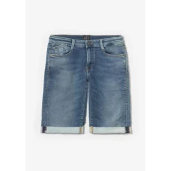 Bermuda short garçon, en jeans Jogg Boy bleu