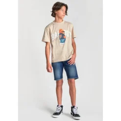 Bermuda short garçon, en jeans MIKE bleu Zane