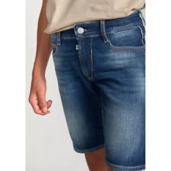 Bermuda short garçon, en jeans MIKE bleu Zane