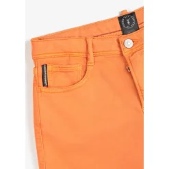 Bermuda short garçon, JOGG orange Kurt en coton