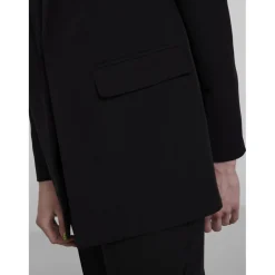 Blazer classique oversize fit col italien noir