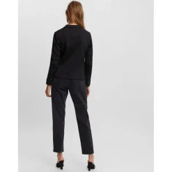 Blazer croisé Regular Fit Col à revers Longueur regular noir
