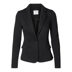 Blazer croisé Regular Fit Col à revers Longueur regular noir