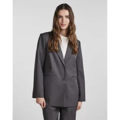 Blazer oversize fit col à revers gris Fleur