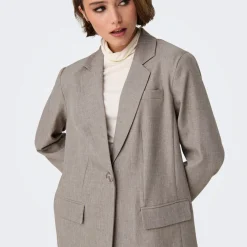 Blazer oversize ONLLINDAS - Gris orange lilium Nola