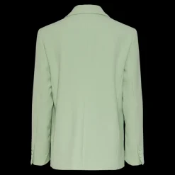 Blazer regular fit boutonné vert Noor