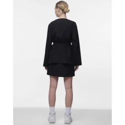 Blazer regular fit col italien noir Yael