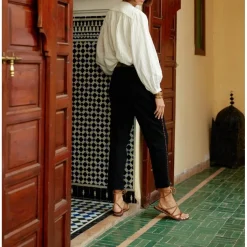 Blouse ample BERLIA blanc en coton