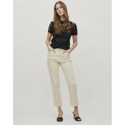 Blouse manches courtes noir Mina