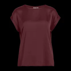 Blouse manches courtes violet Lucy