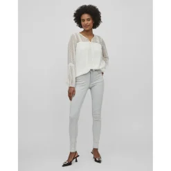 Blouse manches longues blanc Ines