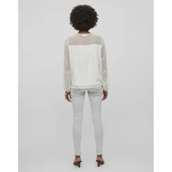 Blouse manches longues blanc Ines