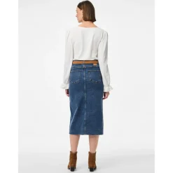 Blouse manches longues col en V Tiffany blanc écru Vera