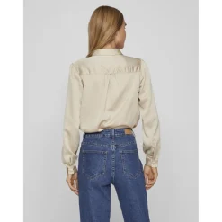 Blouse manches longues gris clair Sloan
