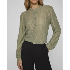 Blouse manches longues vert foncé Anya