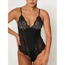 Body décolleté Sans Armatures - Noir Scandale eco-lingerie