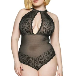 Body dentelle stretch sans armatures noir