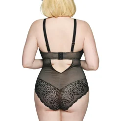 Body dentelle stretch sans armatures noir