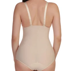 Body modelant avec armatures beige