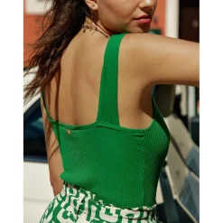 Body WINONA vert en coton