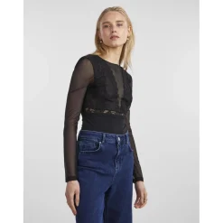 Bodystocking manches courtes noir