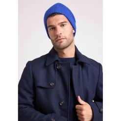 Bonnet unisexe en cachemire bleu roi