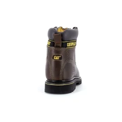 Boots à lacets homme HOLTON marron foncé en cuir