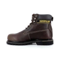 Boots à lacets homme HOLTON marron foncé en cuir