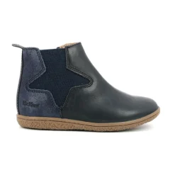 Boots enfant VERMILLON Bleu marine en cuir