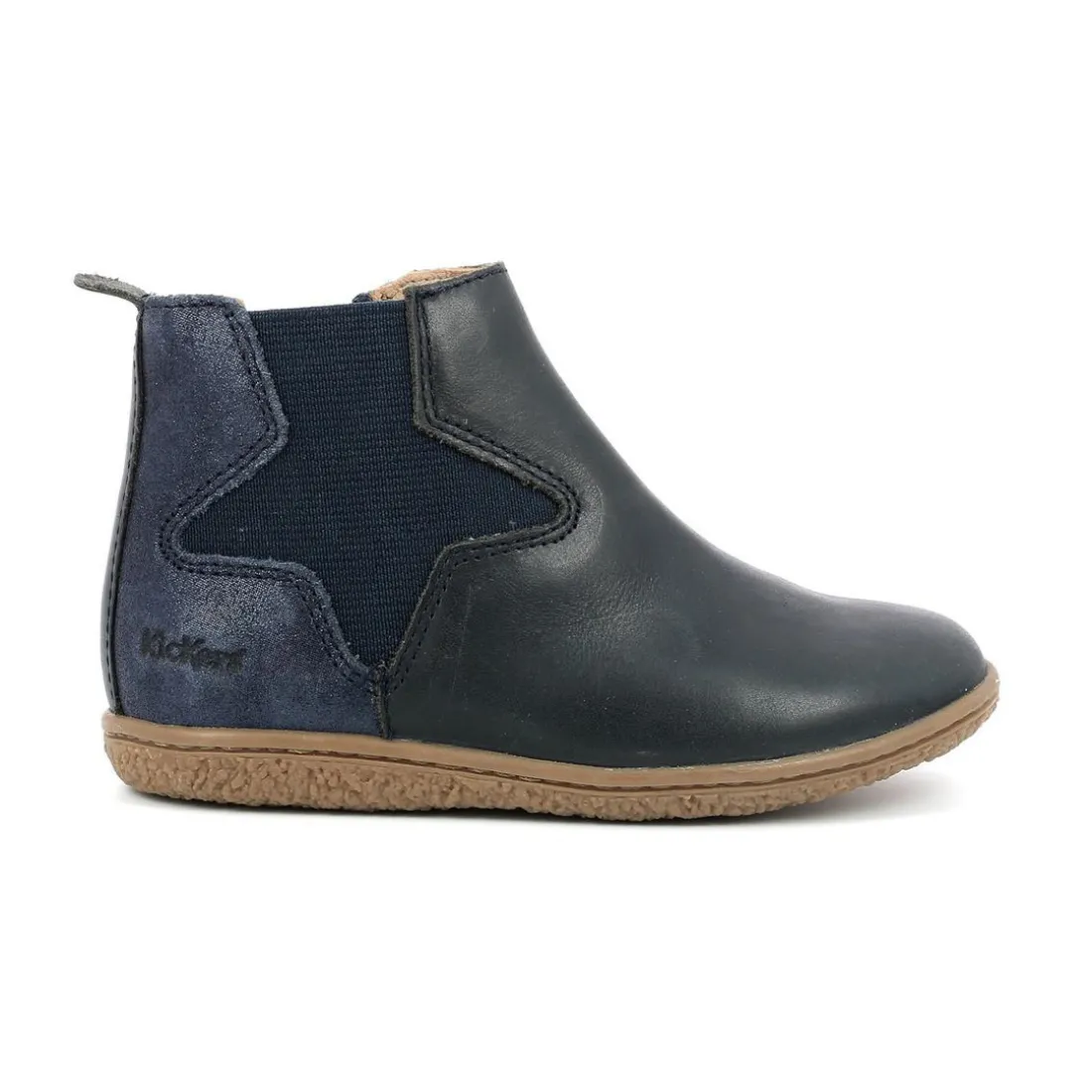 Boots enfant VERMILLON Bleu marine en cuir