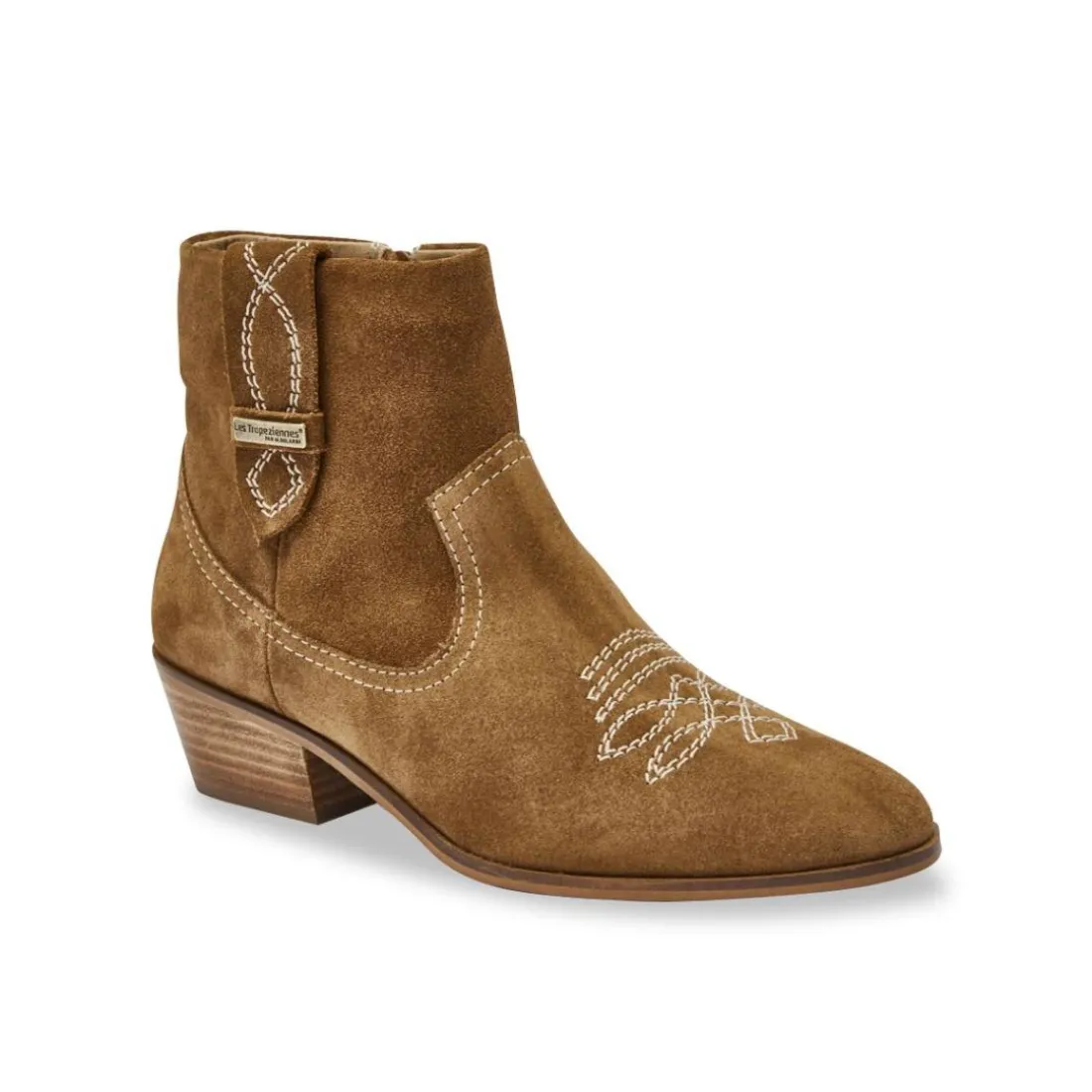 Boots femme camel LADYZ en cuir