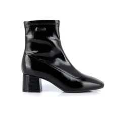 Boots femme noir vernis DANIELA