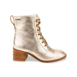 Boots femme or craquelé FIFI en cuir