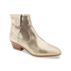 Boots femme or irisé LADYZ en cuir