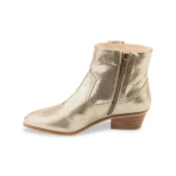 Boots femme or irisé LADYZ en cuir