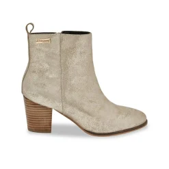 Boots femme or MELYNE en cuir