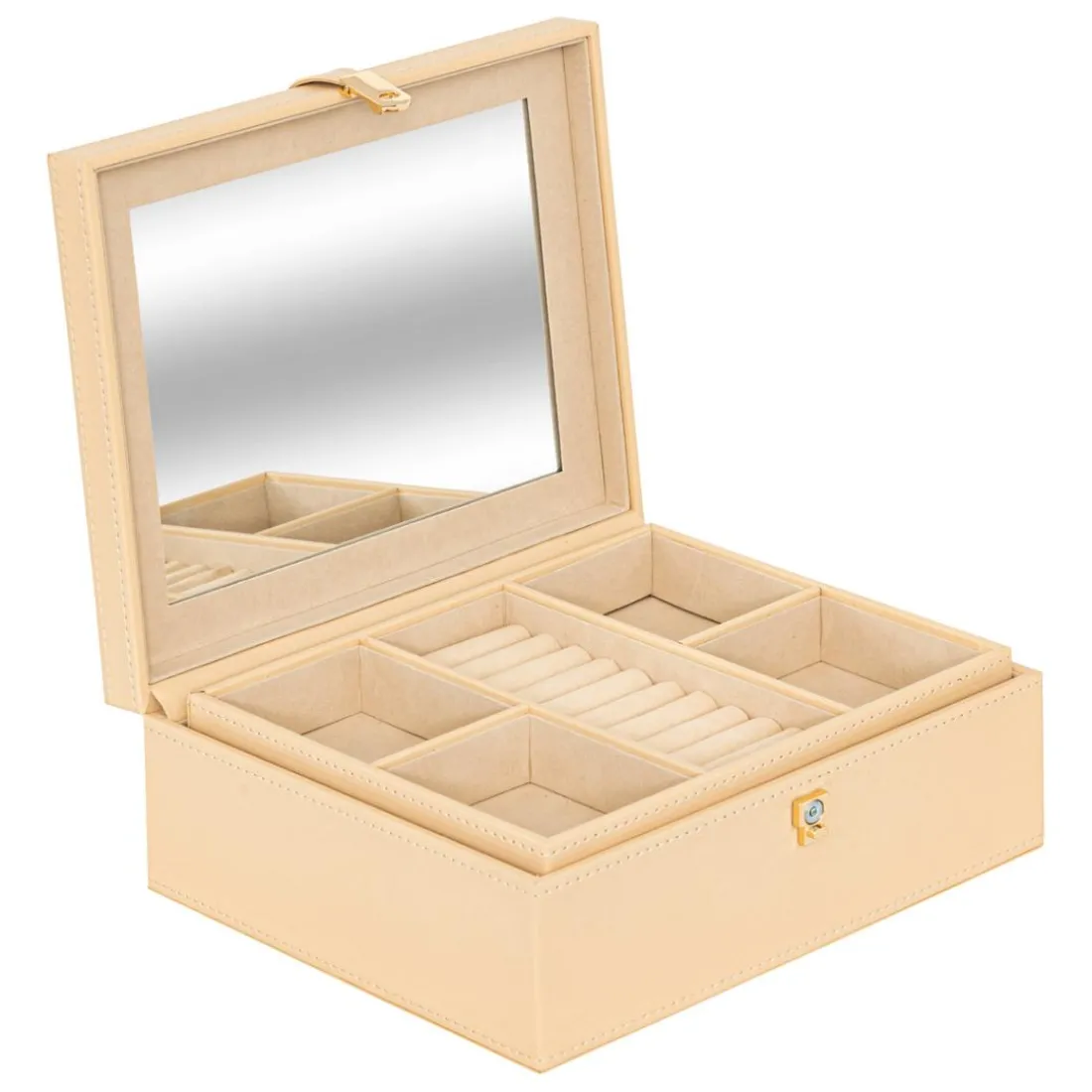 Boîte à Montres et Bijoux Hanifa Beige