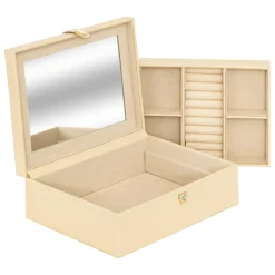Boîte à Montres et Bijoux Hanifa Beige