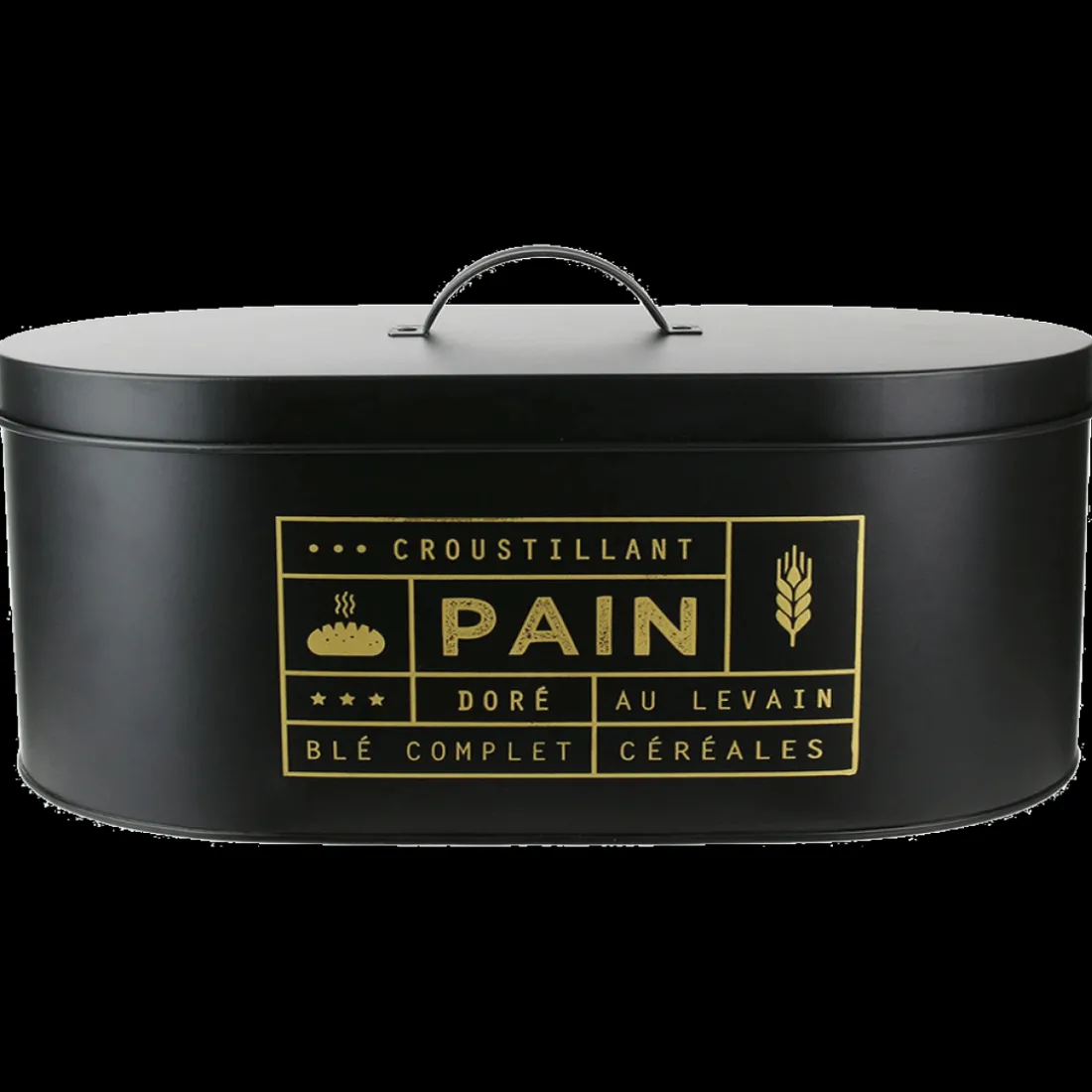 Boîte à Pain Métal Noir CANALI