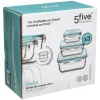 Boîte Verre Carré Clips x 3